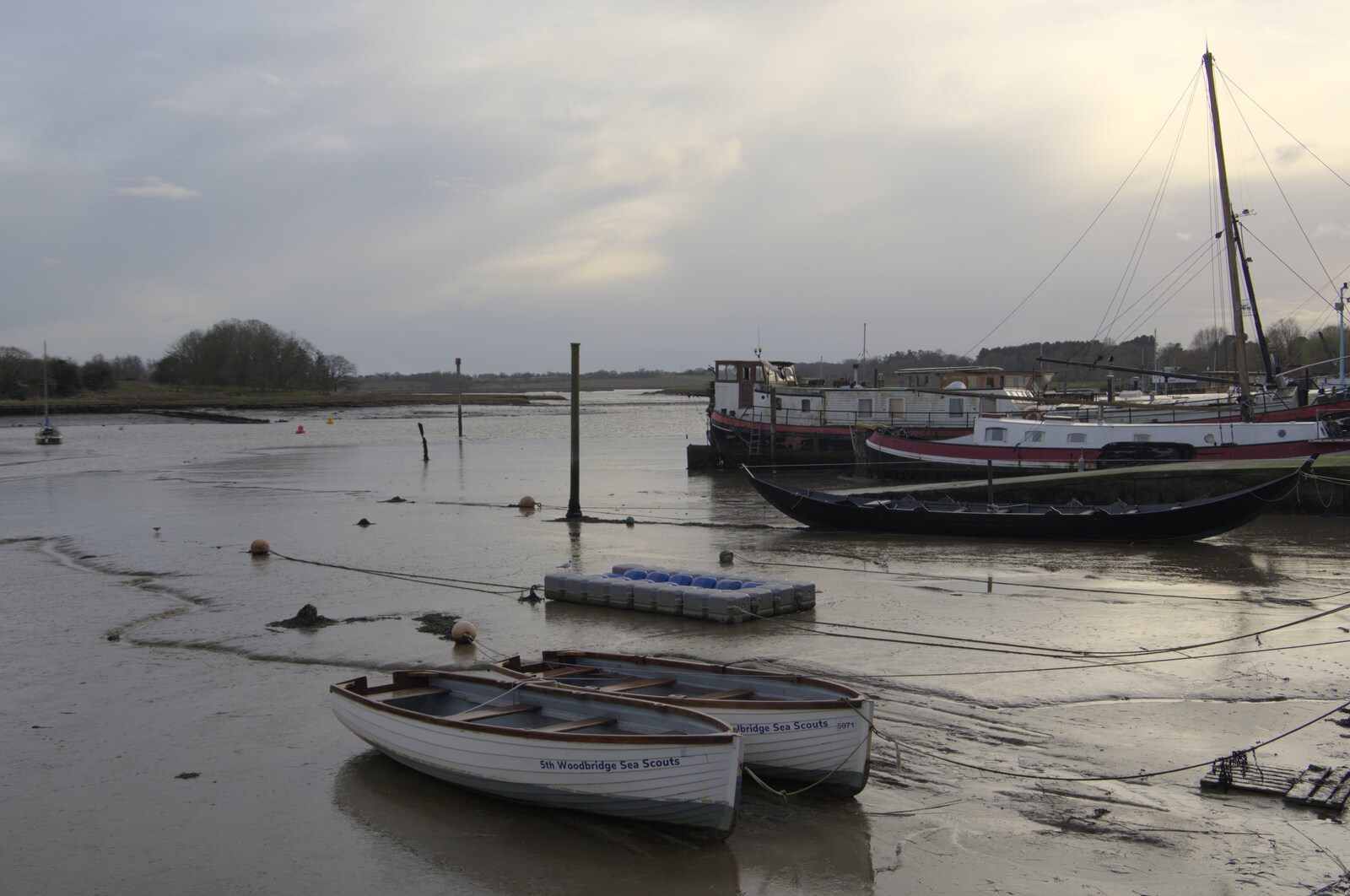 On the River Deben at Woodbridge from Riddlequest at Sutton Hoo, Woodbridge, Suffolk - 23rd February 2024