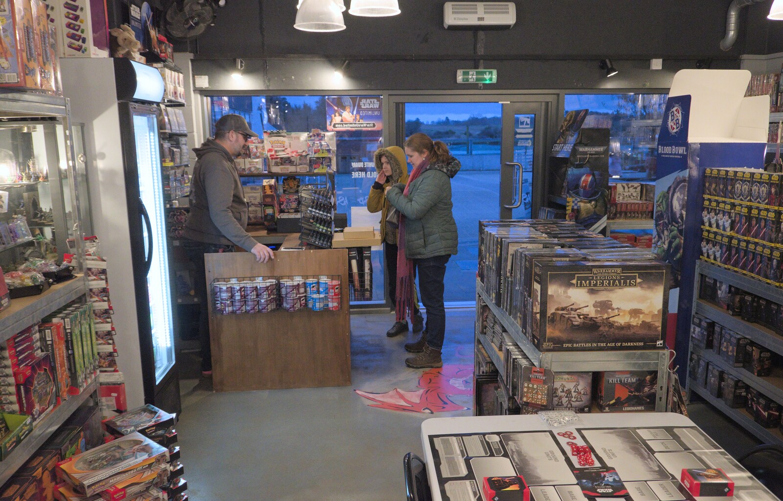 Harry buys some more Pokémon stuff in Woodbridge from Riddlequest at Sutton Hoo, Woodbridge, Suffolk - 23rd February 2024