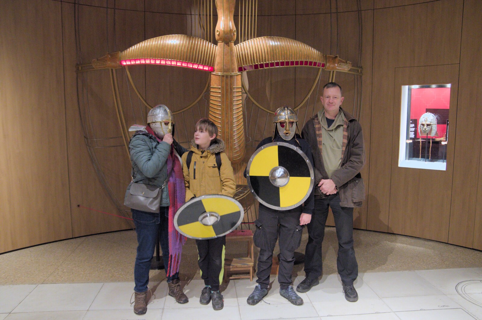A family group photo from Riddlequest at Sutton Hoo, Woodbridge, Suffolk - 23rd February 2024