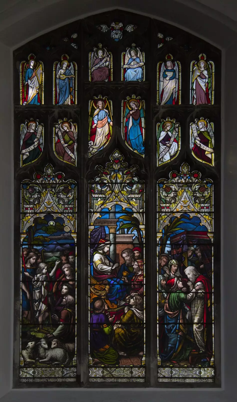 Stained glass in St. Mary's, Diss, from Palgrave Player's Wrap Party and a March Miscellany, Suffolk - 6th March 2024