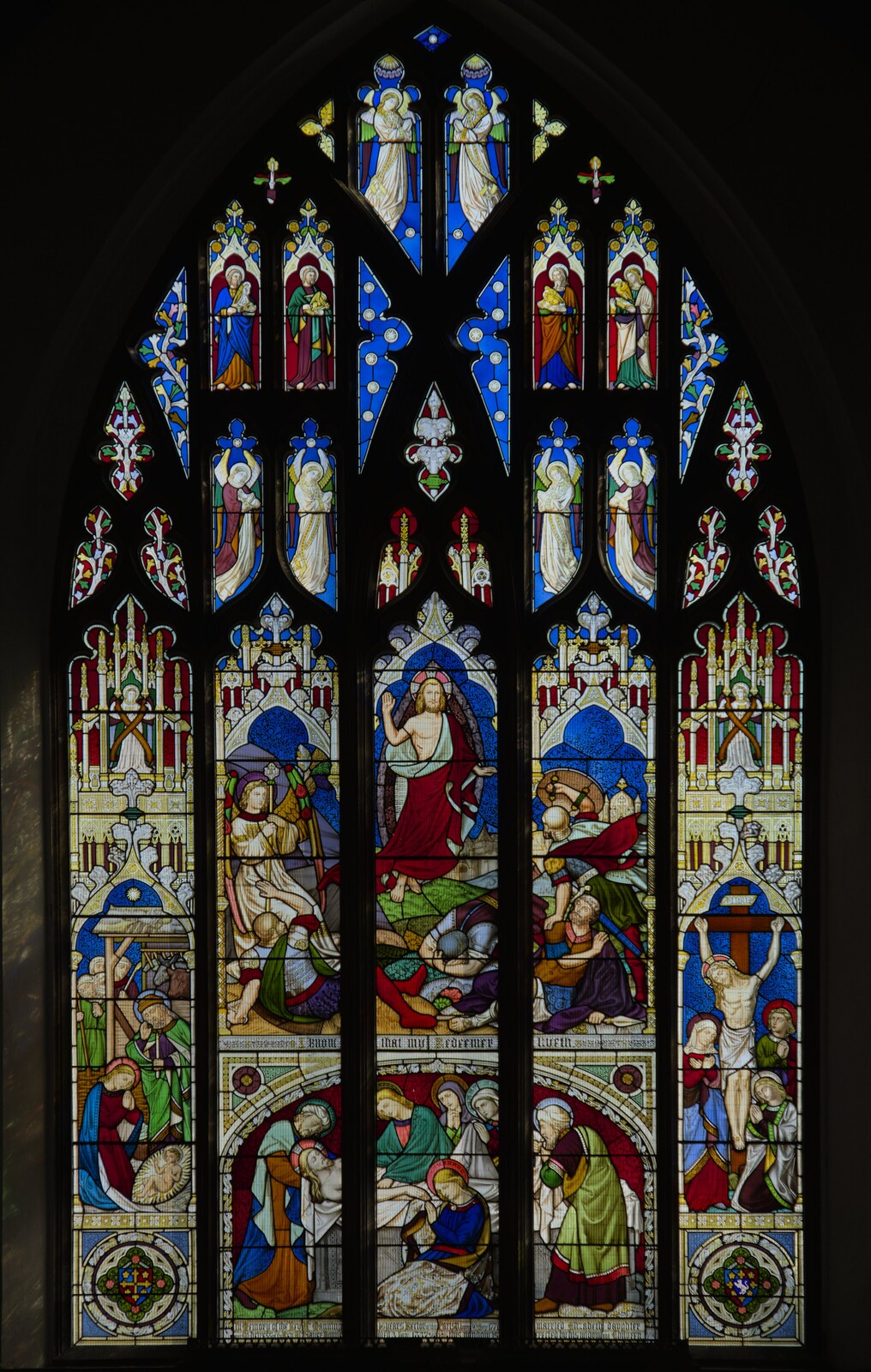 The nave window in St. Mary's, Diss from Palgrave Player's Wrap Party and a March Miscellany, Suffolk - 6th March 2024