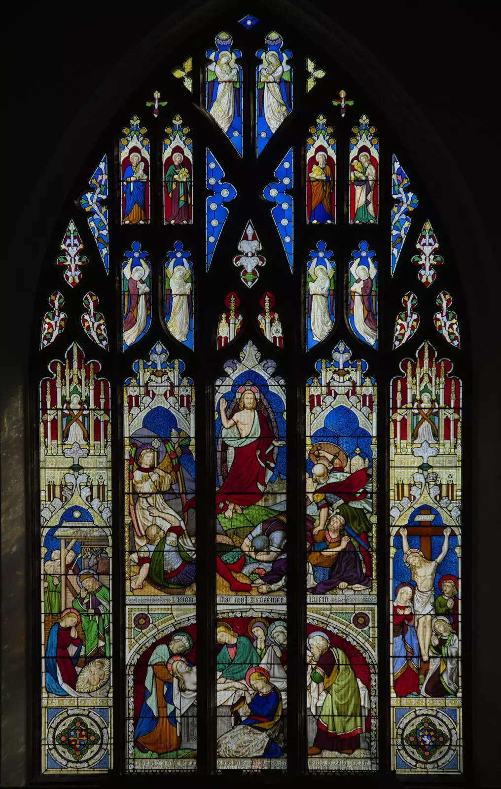 The nave window in St. Mary's, Diss, from Palgrave Player's Wrap Party and a March Miscellany, Suffolk - 6th March 2024