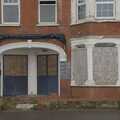 No dogs are allowed inside this derelict squat, Felixstowe in the Rain, Suffolk - 10th March 2024