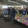 A mad discount random food stall, Felixstowe in the Rain, Suffolk - 10th March 2024