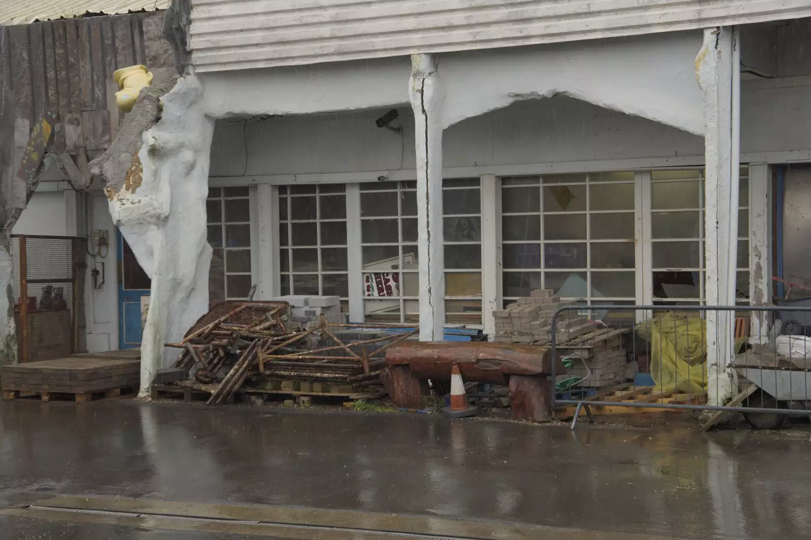 Random detritus, from Felixstowe in the Rain, Suffolk - 10th March 2024