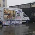 The Billy's Meats van isn't doing much trade, Felixstowe in the Rain, Suffolk - 10th March 2024