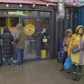 We wait for Harry's Macaroni Cheese, Felixstowe in the Rain, Suffolk - 10th March 2024