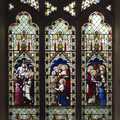 Stained glass in the nave window, Celebration at Snape Maltings, and an Irish Quiz, Brome, Suffolk - 13th March 2024