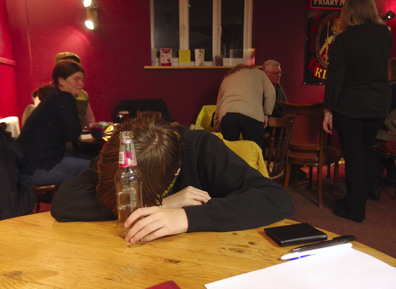 Harry's had enough already from Celebration at Snape Maltings, and an Irish Quiz, Brome, Suffolk - 13th March 2024