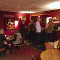 At the bar of Brome Village Hall, Celebration at Snape Maltings, and an Irish Quiz, Brome, Suffolk - 13th March 2024