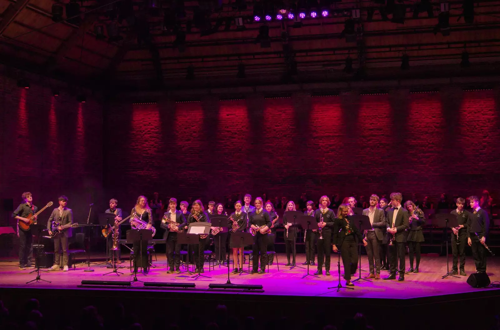 Hartismere's Concert Band on stage at Snape, from Celebration at Snape Maltings, and an Irish Quiz, Brome, Suffolk - 13th March 2024