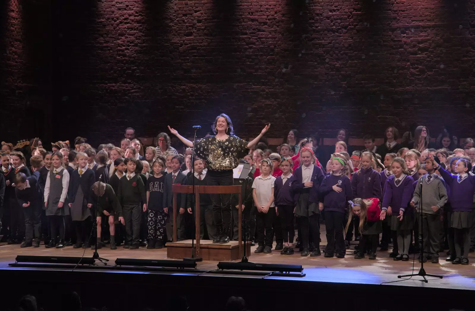 The guest conductor/composer takes a bow, from Celebration at Snape Maltings, and an Irish Quiz, Brome, Suffolk - 13th March 2024