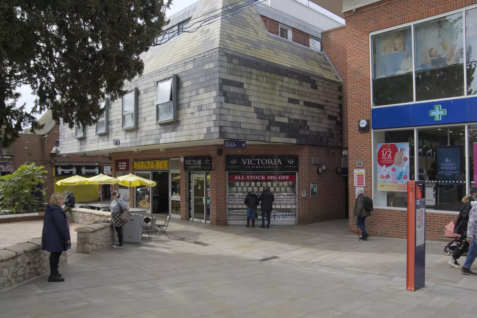 Very 1980s buildings in Colchester, from A Cricket Quiz, and a Postcard from Colchester, Essex - 25th March 2024