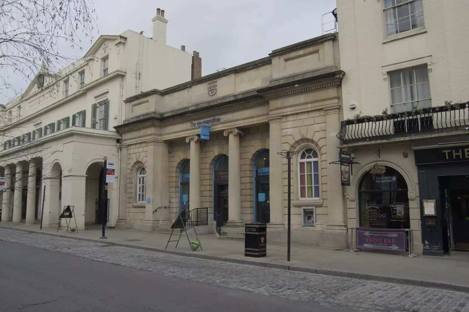 A fancy Co-op bank on the High Street, from A Cricket Quiz, and a Postcard from Colchester, Essex - 25th March 2024