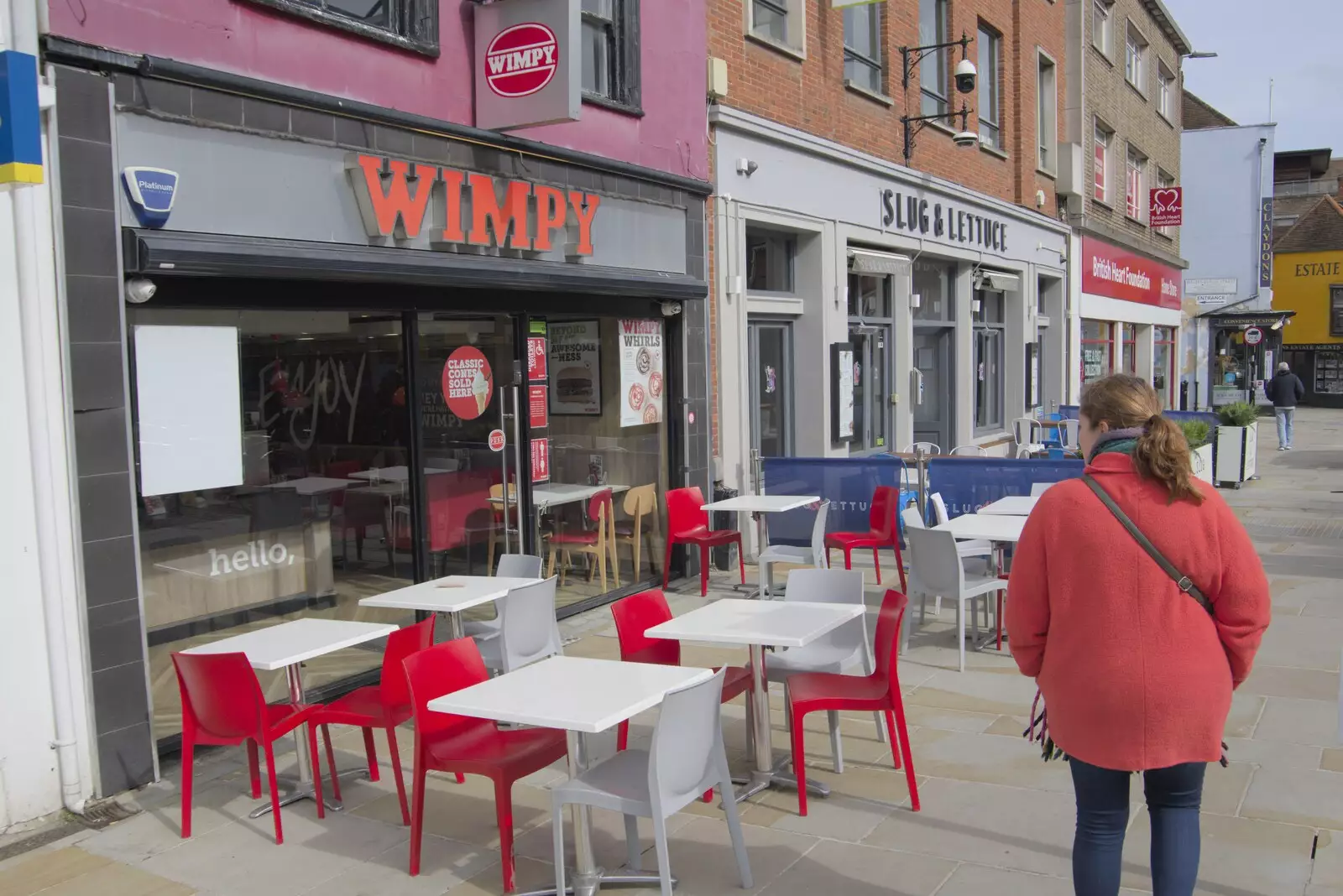 Isobel spots an actual Wimpy, from A Cricket Quiz, and a Postcard from Colchester, Essex - 25th March 2024