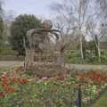 A wicker-work crown in the castle gardens, A Cricket Quiz, and a Postcard from Colchester, Essex - 25th March 2024