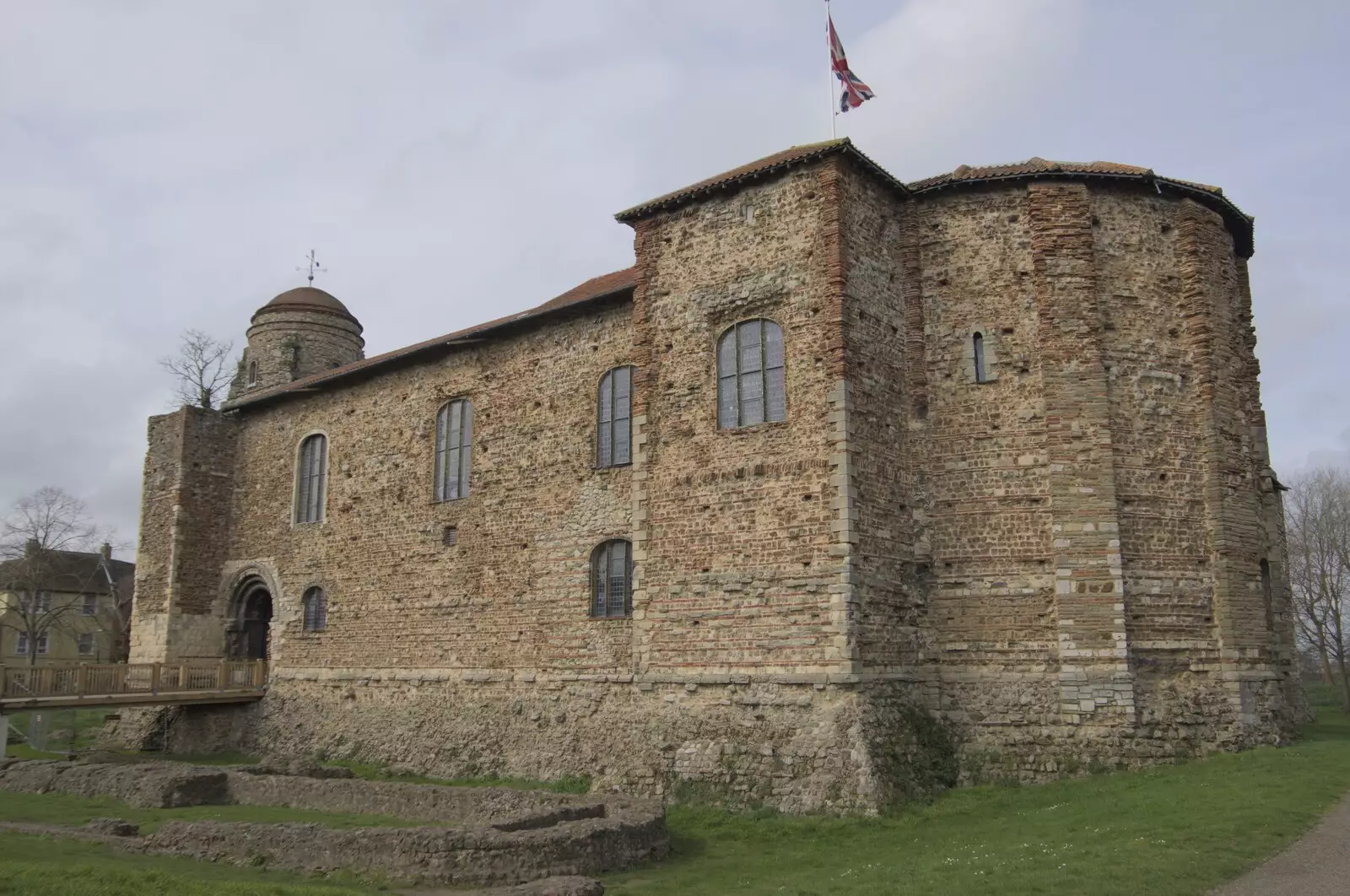 Another view of Colchester Castle, from A Cricket Quiz, and a Postcard from Colchester, Essex - 25th March 2024