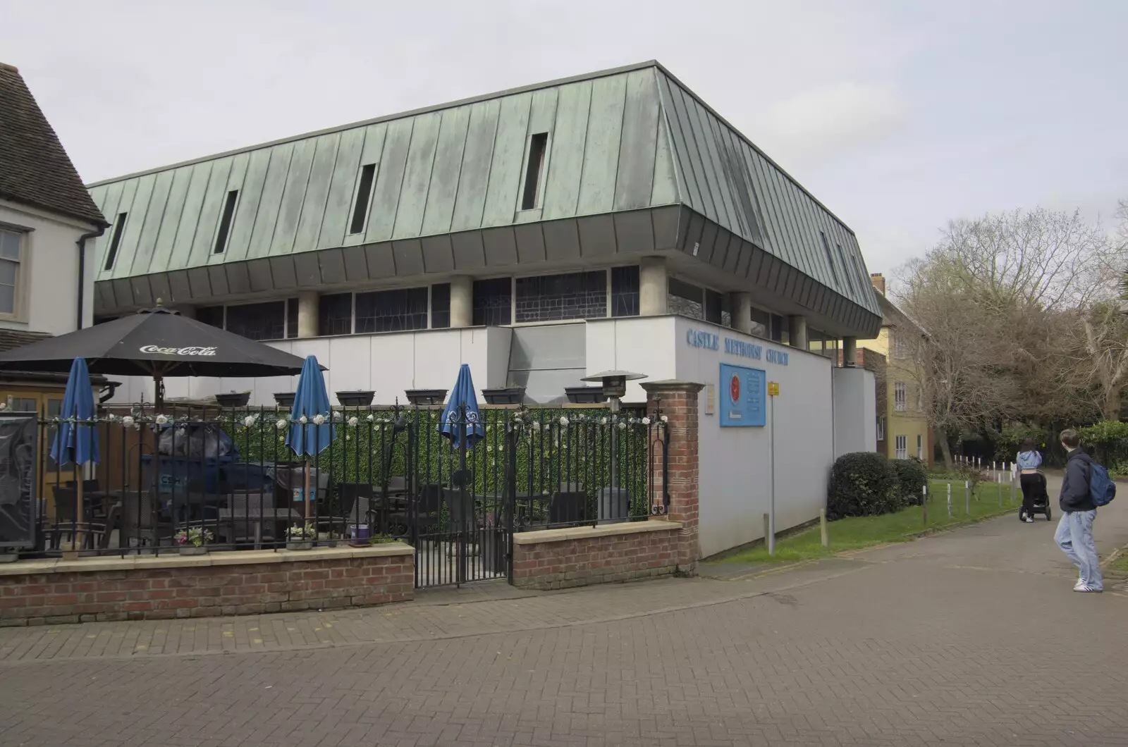 A late 60s or early 70s church by the castle, from A Cricket Quiz, and a Postcard from Colchester, Essex - 25th March 2024