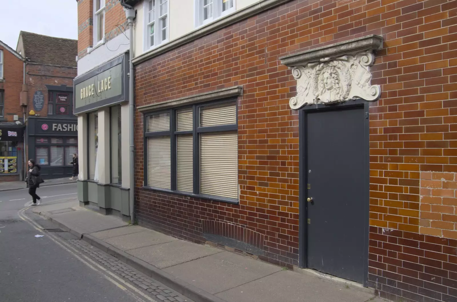 Edwardian tiling on a building on Priory Street, from A Cricket Quiz, and a Postcard from Colchester, Essex - 25th March 2024