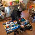 Harry gets an enormous birthday Nerf gun from Fred, A Return to the Walks, Thornham, Suffolk - 1st April 2024