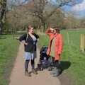 Isobel and Martina at Thornham Walks, A Return to the Walks, Thornham, Suffolk - 1st April 2024