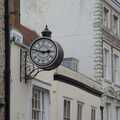 Dipple's fancy wall clock on Abbeygate, Shopping in Bury, and Celtic Nights at the Village Hall, Garboldisham, Norfolk - 6th April 2024