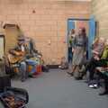 Hanging around in the green room at Garboldisham, Shopping in Bury, and Celtic Nights at the Village Hall, Garboldisham, Norfolk - 6th April 2024