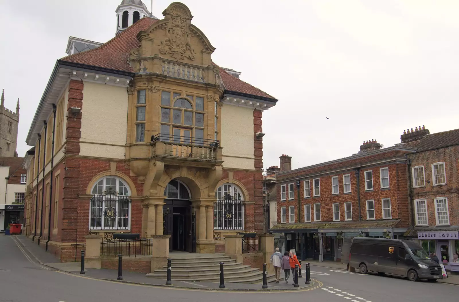 Marlborough's town hall, from A Postcard from Marlborough and a Walk on the Herepath, Avebury, Wiltshire - 8th April 2024