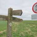 Some of the signs are almost indecipherable, A Postcard from Marlborough and a Walk on the Herepath, Avebury, Wiltshire - 8th April 2024