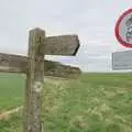 Some of the signs are almost indecipherable, A Postcard from Marlborough and a Walk on the Herepath, Avebury, Wiltshire - 8th April 2024