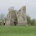 More standing stones are inspected, A Postcard from Marlborough and a Walk on the Herepath, Avebury, Wiltshire - 8th April 2024