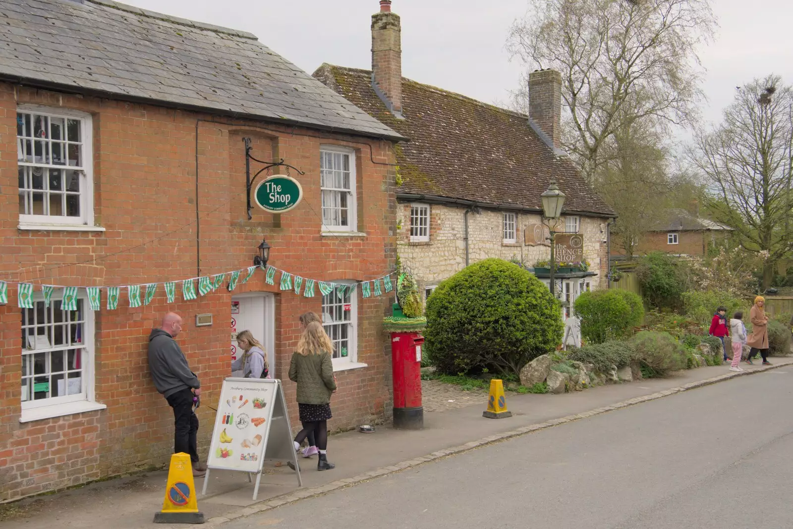 A couple of tourist shops in Avebury, from A Postcard from Marlborough and a Walk on the Herepath, Avebury, Wiltshire - 8th April 2024