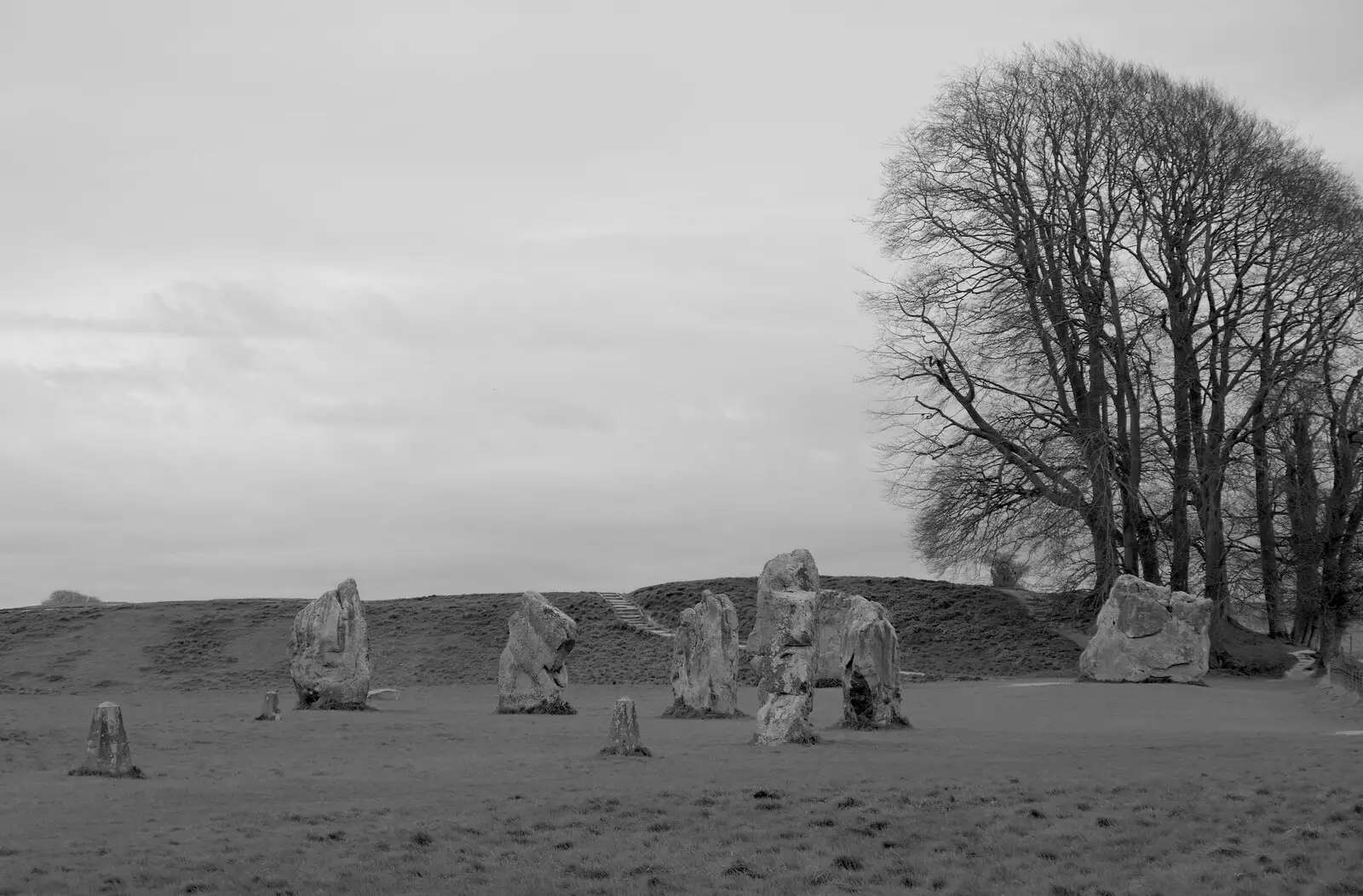 More of the stone circle, from A Postcard from Marlborough and a Walk on the Herepath, Avebury, Wiltshire - 8th April 2024