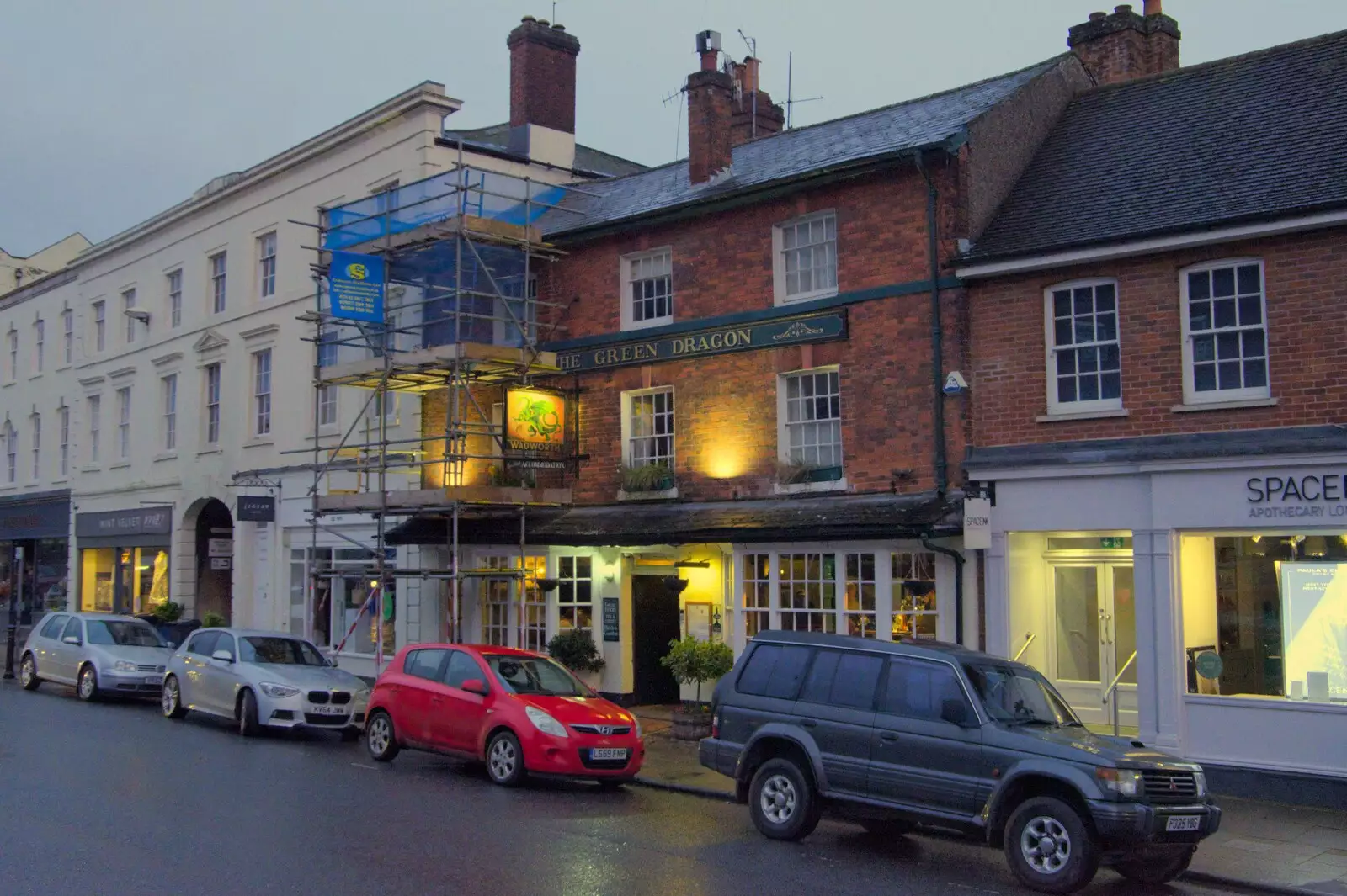 Our pub for the night: the Green Dragon, from A Postcard from Marlborough and a Walk on the Herepath, Avebury, Wiltshire - 8th April 2024