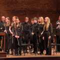 Fred in the extensive flute section, The Suffolk Youth Wind Orchestra at Snape Maltings, Suffolk - 10th April 2024