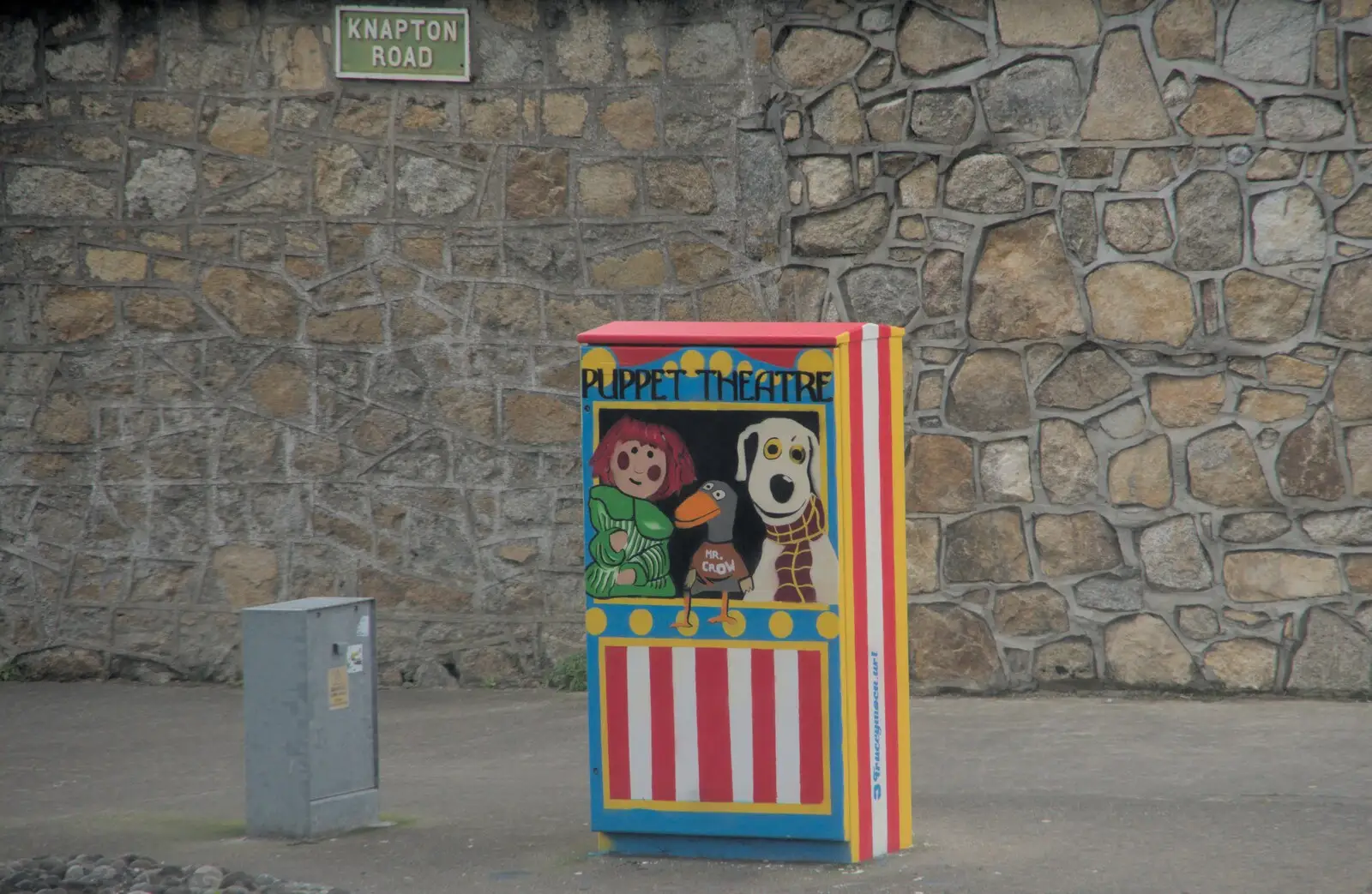 A painted street-side cabinet, from A Couple of Days in Dublin, Ireland - 12th April 2024