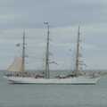 The Norwegian Sørlandet is anchored off the pier, A Couple of Days in Dublin, Ireland - 12th April 2024