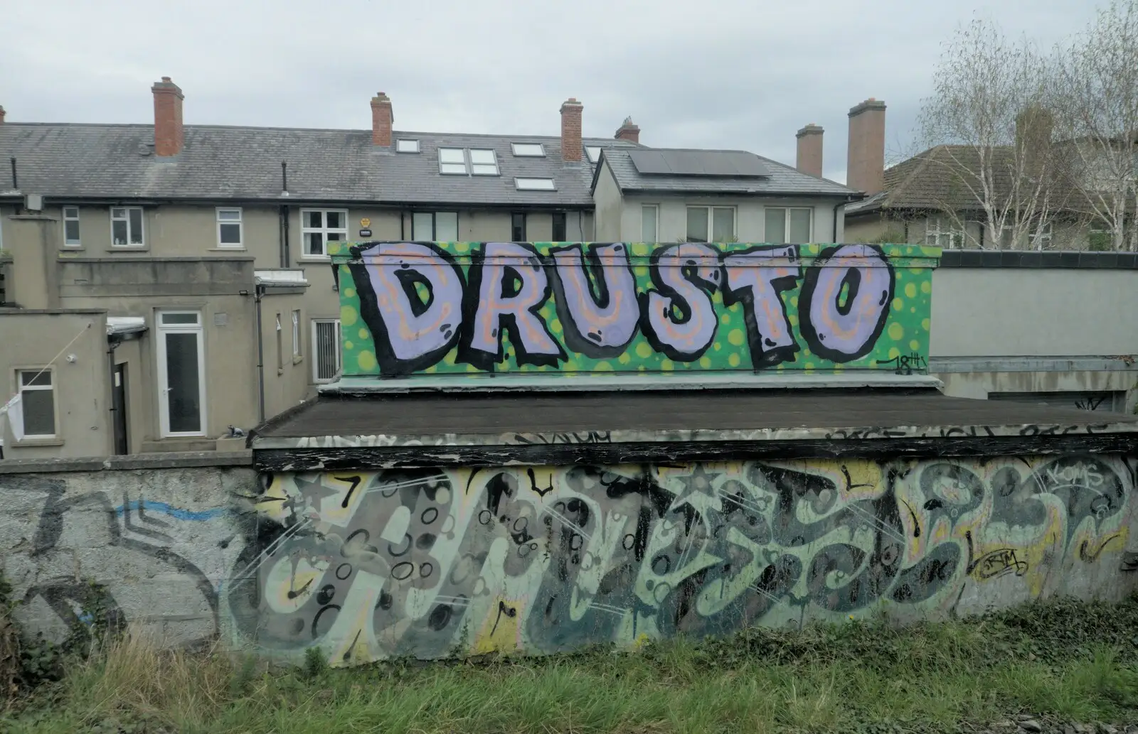 Drusto graffiti near Sydney Parade, from A Couple of Days in Dublin, Ireland - 12th April 2024