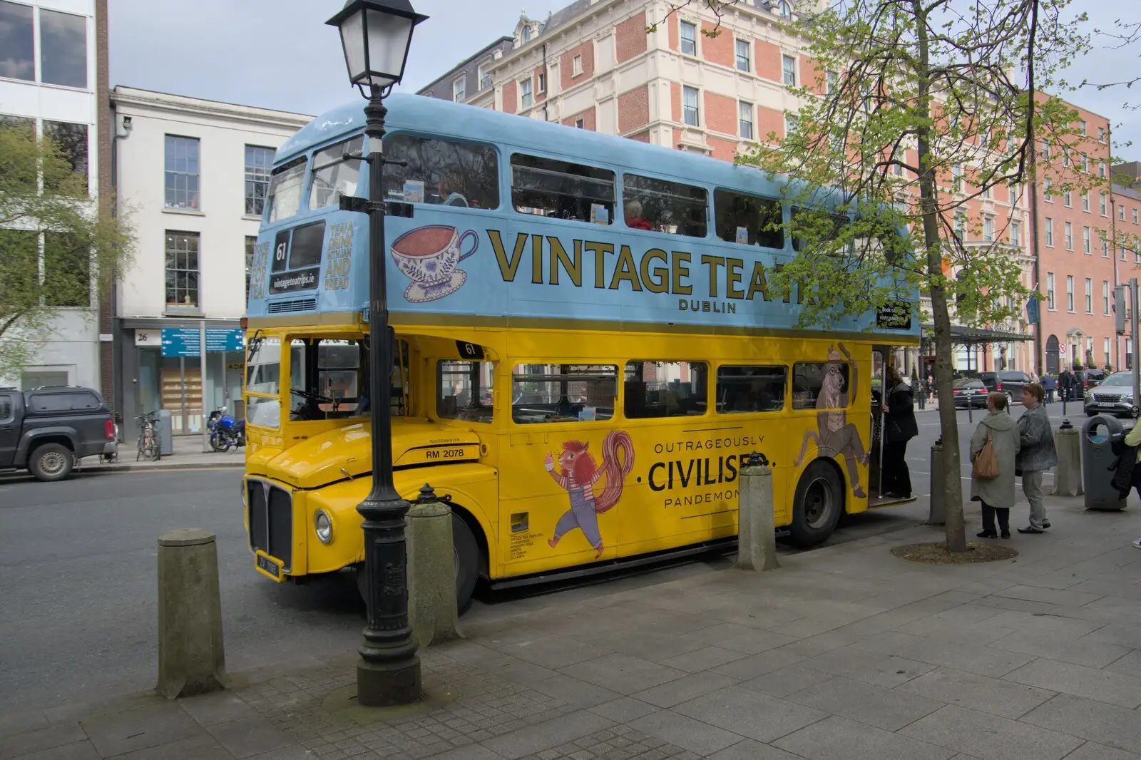 An old Routemaster bus on St. Stephen's Green, from A Couple of Days in Dublin, Ireland - 12th April 2024