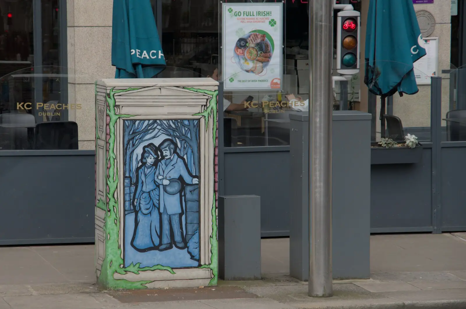 Victorian-style painting on another cabinet, from A Couple of Days in Dublin, Ireland - 12th April 2024