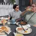 Evelyn and Isobel have finished brunch, A Couple of Days in Dublin, Ireland - 12th April 2024