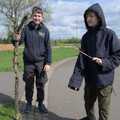 Fred and Harry have got sticks, A Couple of Days in Dublin, Ireland - 12th April 2024