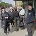 We see Da Gorls off at a bus stop, A Couple of Days in Dublin, Ireland - 12th April 2024