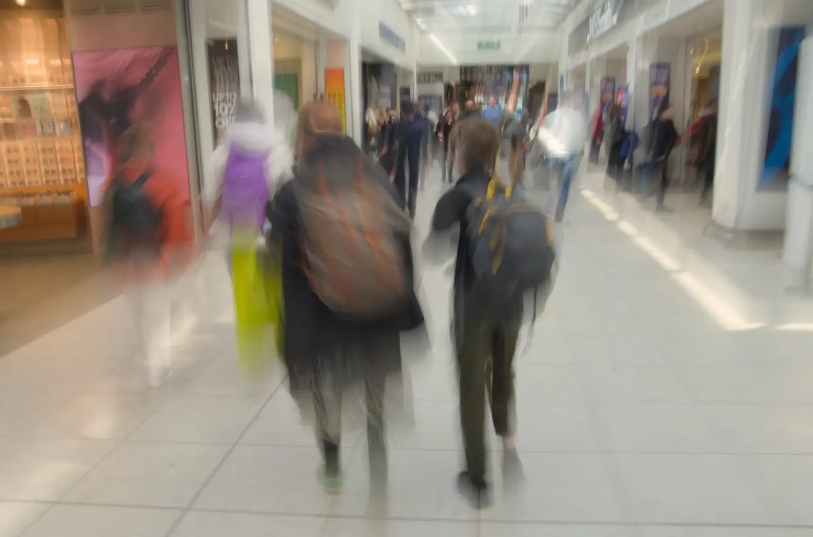 Isobel and Harry in the shopping section, from A Couple of Days in Dublin, Ireland - 12th April 2024