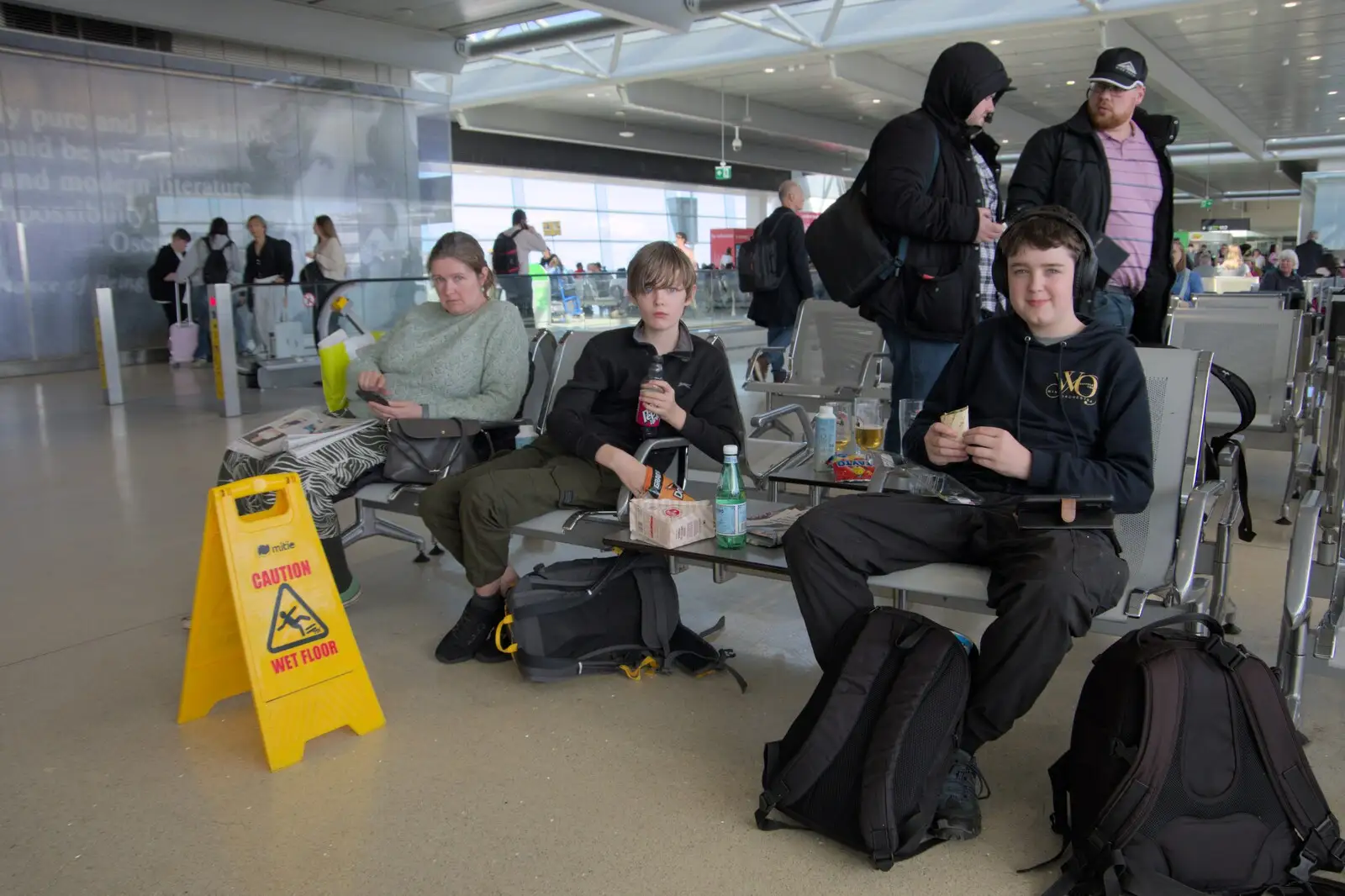 We're hanging around at a departure gate again, from A Couple of Days in Dublin, Ireland - 12th April 2024