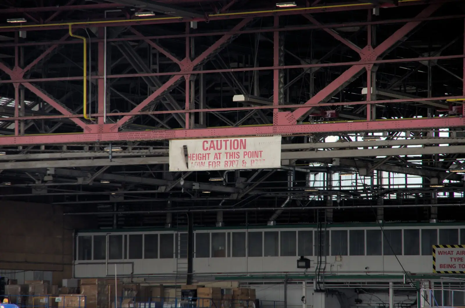 A hangar sign refers to ancient Boeing 707s, from A Couple of Days in Dublin, Ireland - 12th April 2024