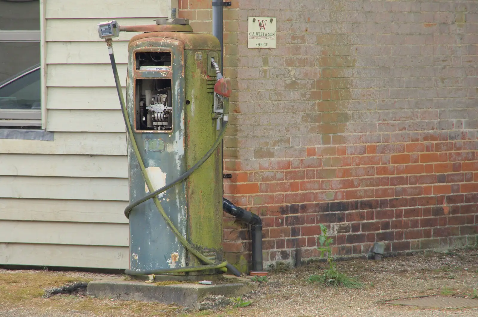 The old C. A. West diesel pump, from A Walk to the Crossways Inn, Scole, Norfolk - 21st April 2024