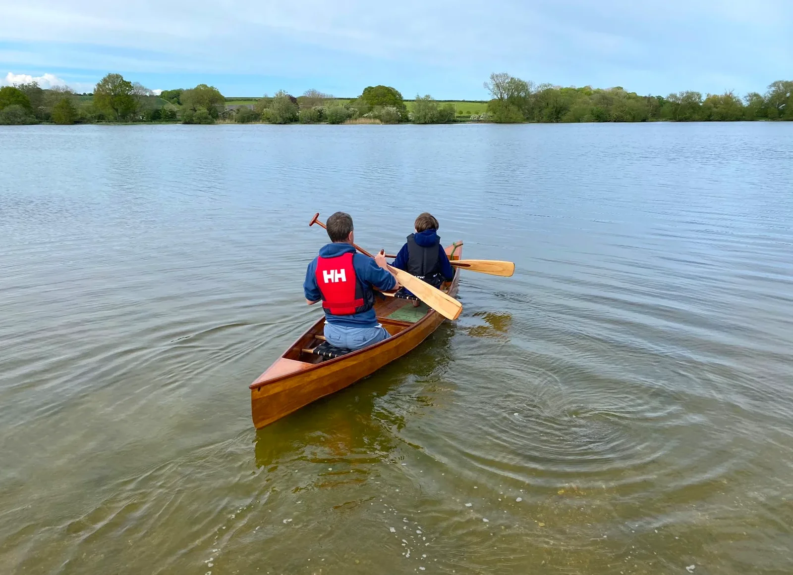 Harry and Nosher are out on the canoe, from A May Miscellany and The Harvs at Ampersand, Diss - 9th May 2024