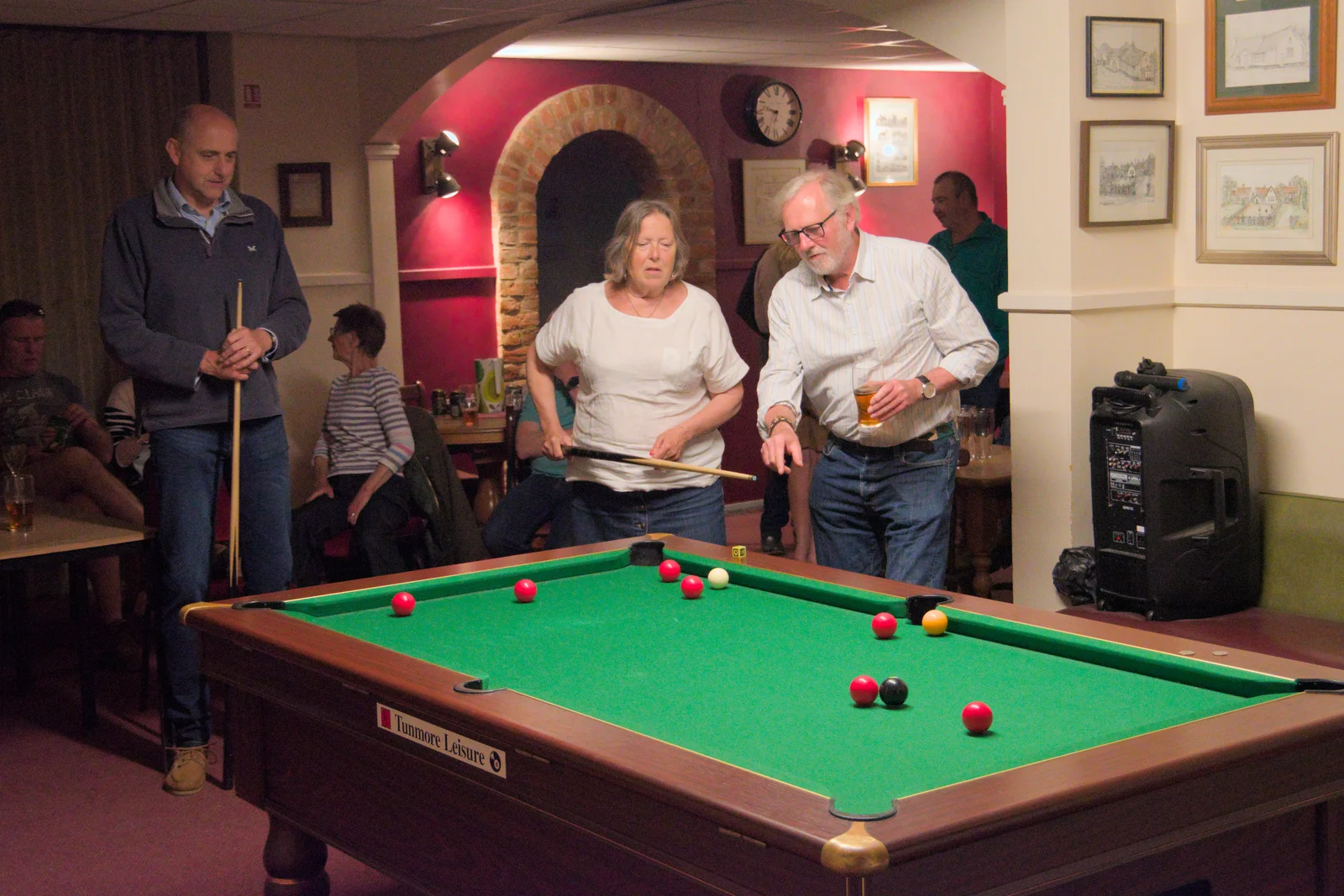 Tim offers some shot advice, from The Northern Lights and a Pool Tournament, Brome, Suffolk - 10th May 2024