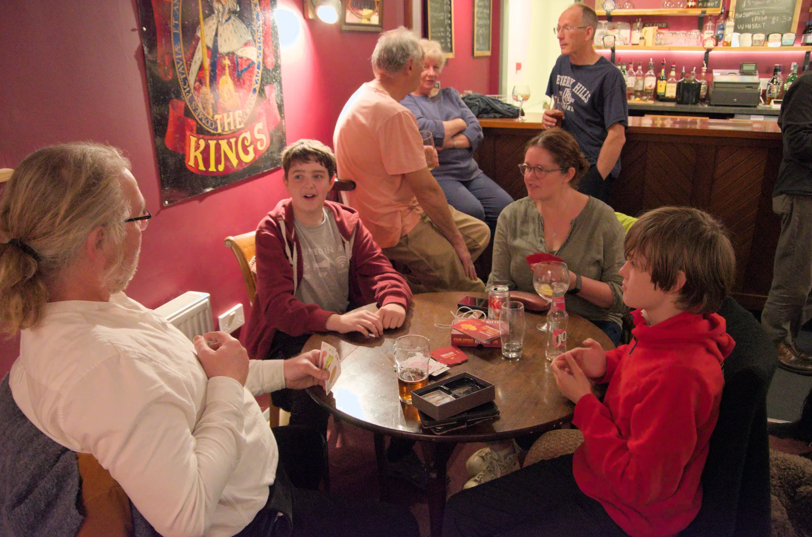 Marc plays Exploding Kittens with the gang, from The Northern Lights and a Pool Tournament, Brome, Suffolk - 10th May 2024